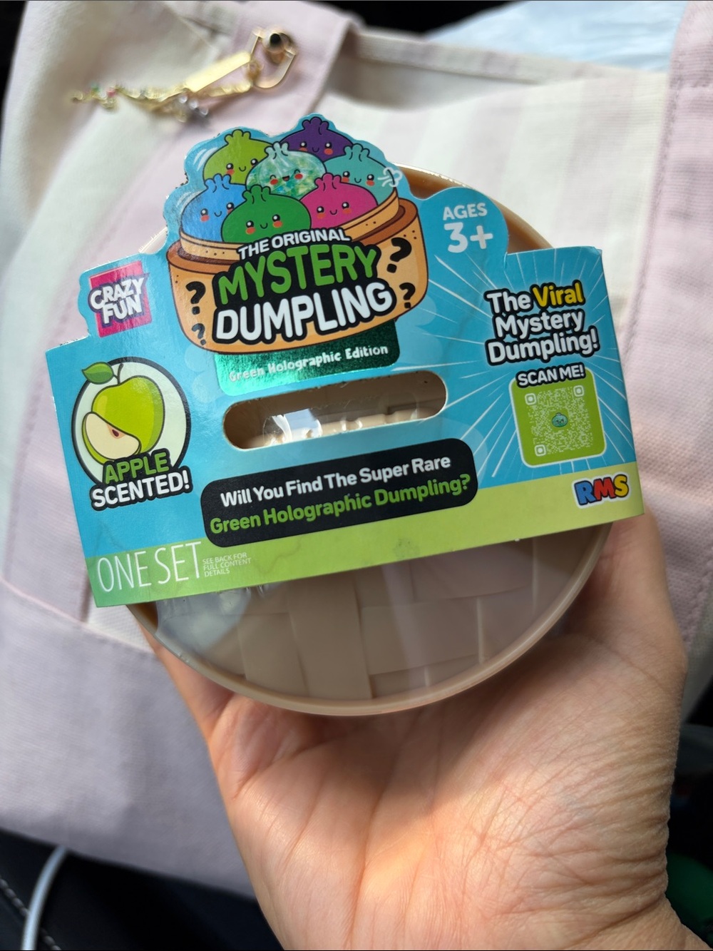 RMS Apple Scented Green Holographic Edition Squishy  Dumpling Rare